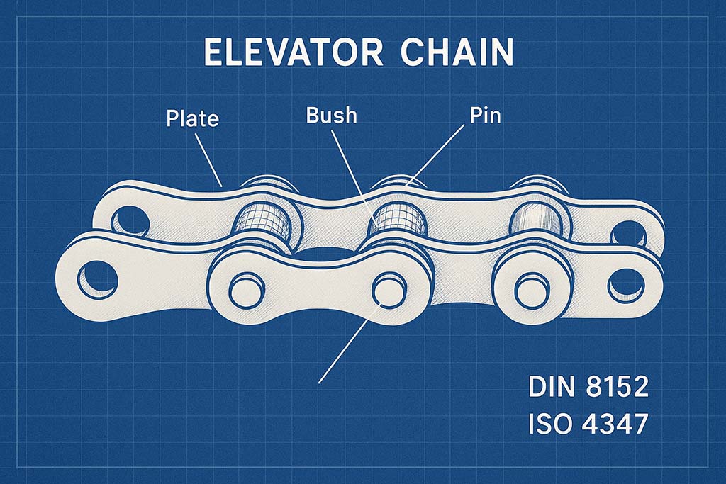 استانداردهای جهانی زنجیر الواتور DIN و ISO